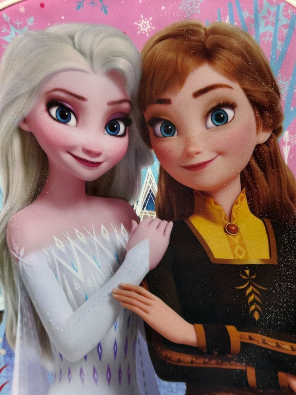 Disney Frozen Elsa Anna Kids Pink Blue Backpack NWT - Picture 5 of 7